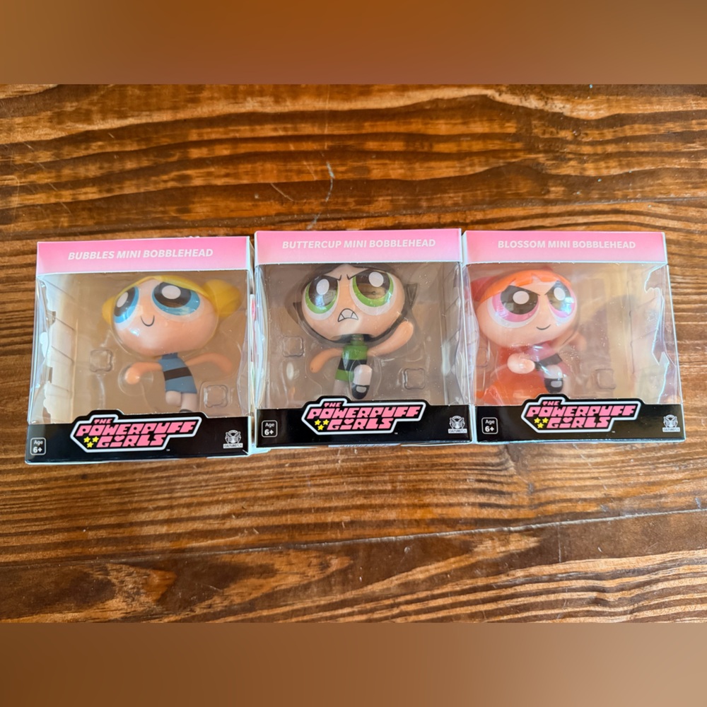 Powerpuff Girls Bobble Head Trio - Blossom, Bubbles, and Buttercup